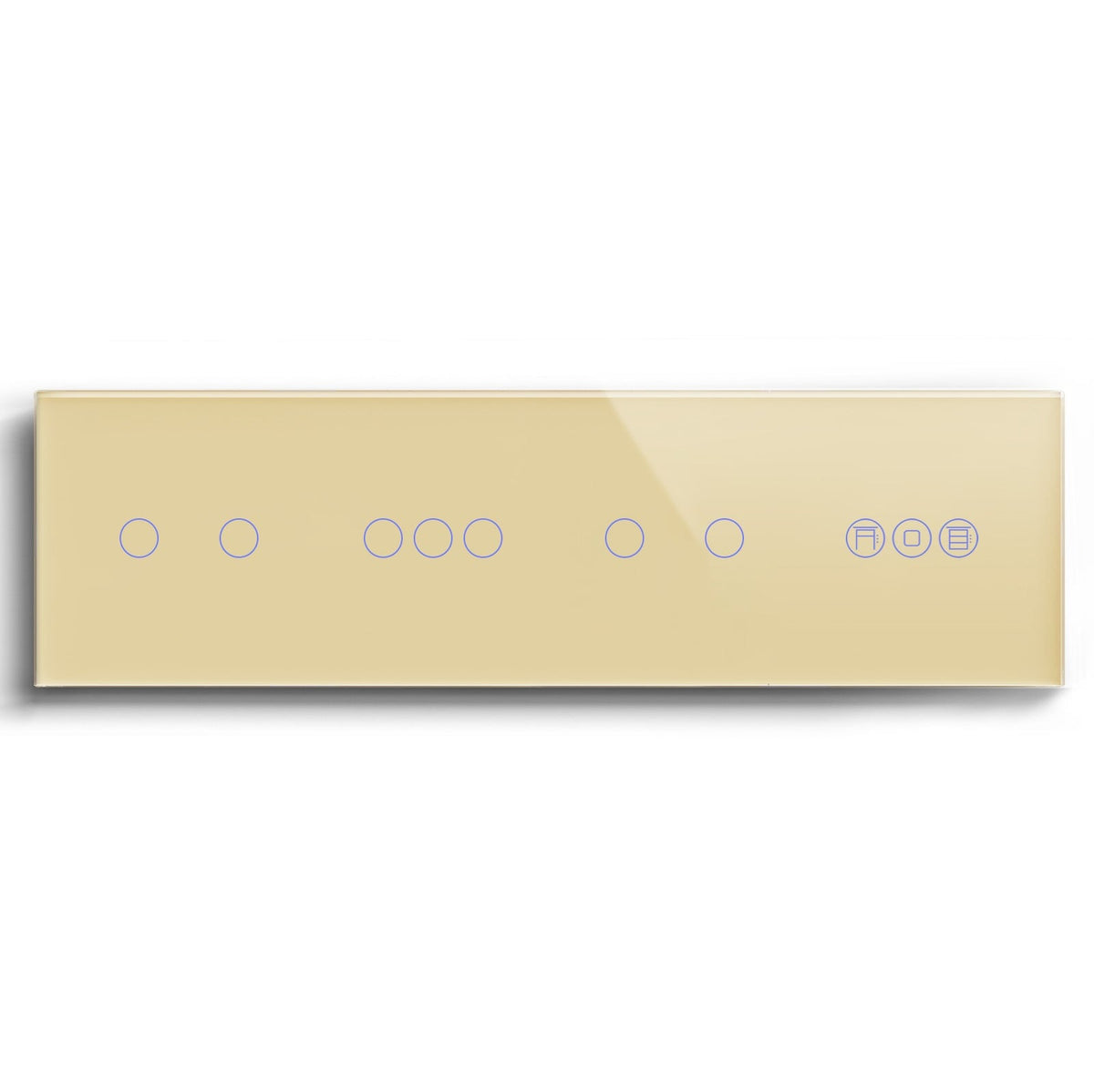 BSEED triple 1/2/3 Gang WiFi Switch With Roller Shutter Switch 299mm Light Switches Bseedswitch Gold 2Gang +3Gang+2Gang+Shutter Switch