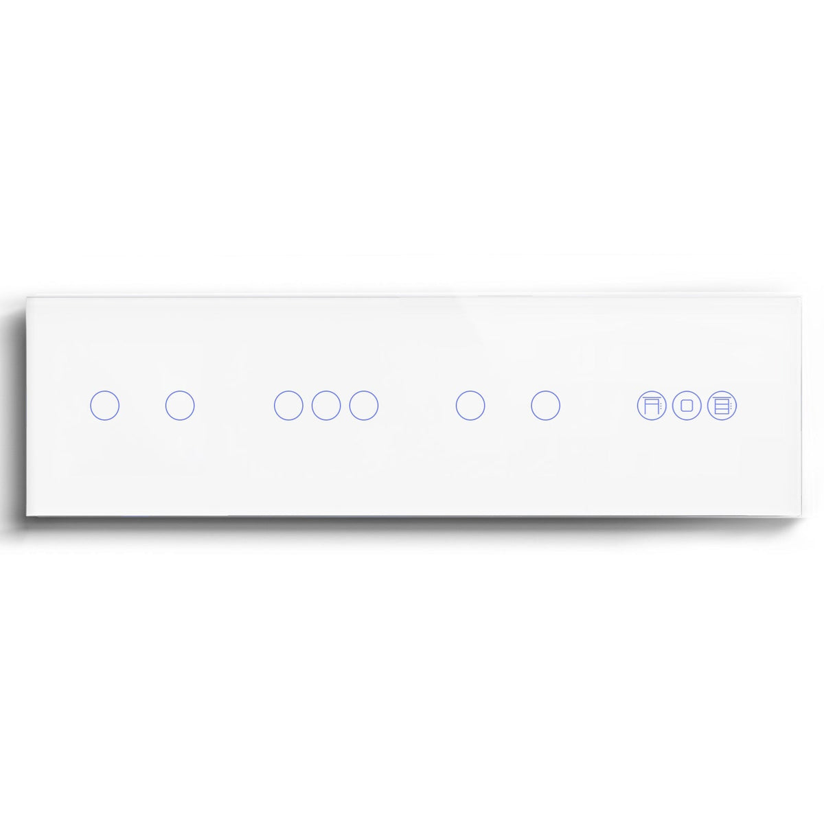 BSEED triple 1/2/3 Gang WiFi Switch With Roller Shutter Switch 299mm Light Switches Bseedswitch White 2Gang +3Gang+2Gang+Shutter Switch