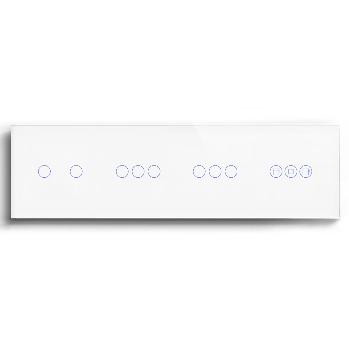 BSEED triple 1/2/3 Gang WiFi Switch With Roller Shutter Switch 299mm Light Switches Bseedswitch White 2Gang +3Gang+3Gang+Shutter Switch
