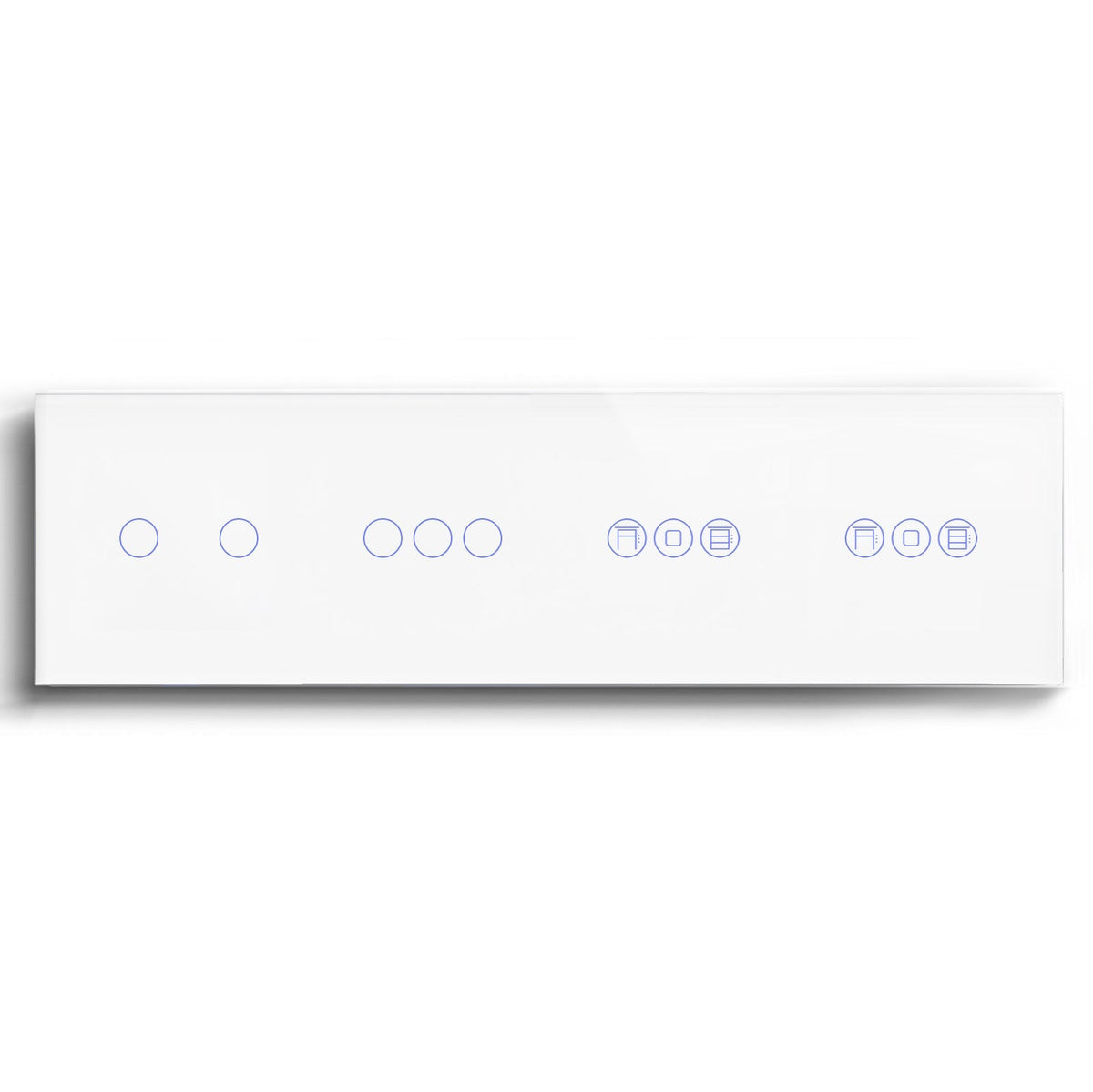 BSEED Double 1/2/3 Gang WiFi Switch With Double Roller Shutter Switch 299mm Light Switches Bseedswitch White 2Gang +3Gang+Double Shutter Switch