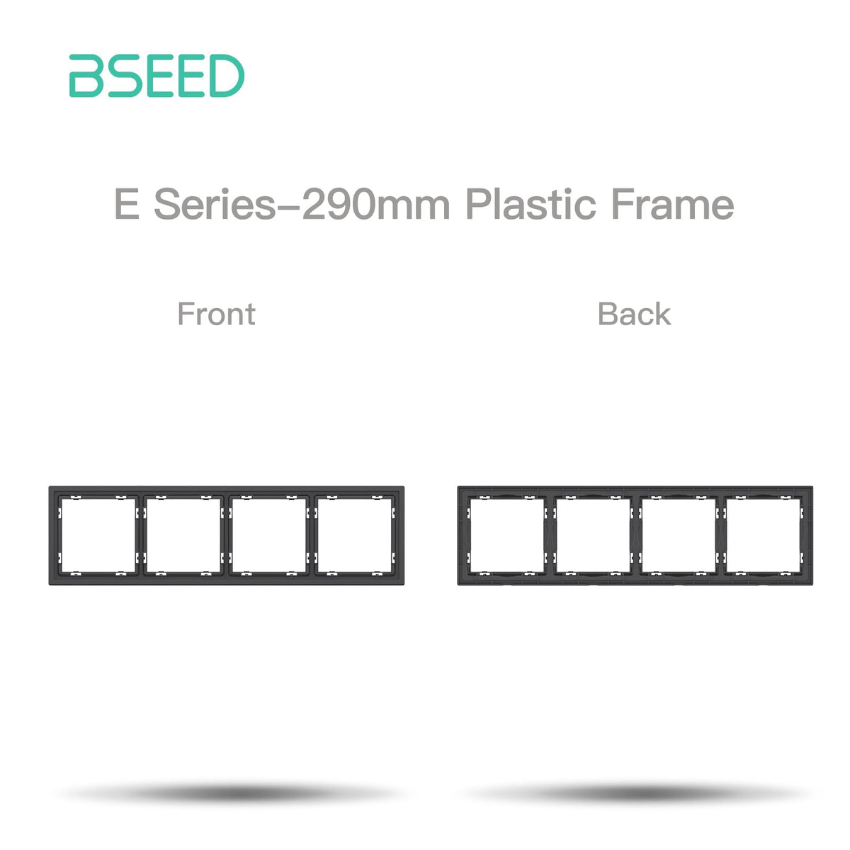 Grand Series DIY Part Customized free combinations Plastic Panels Black Color Power Outlets & Sockets Bseedswitch 4 Slot Panel