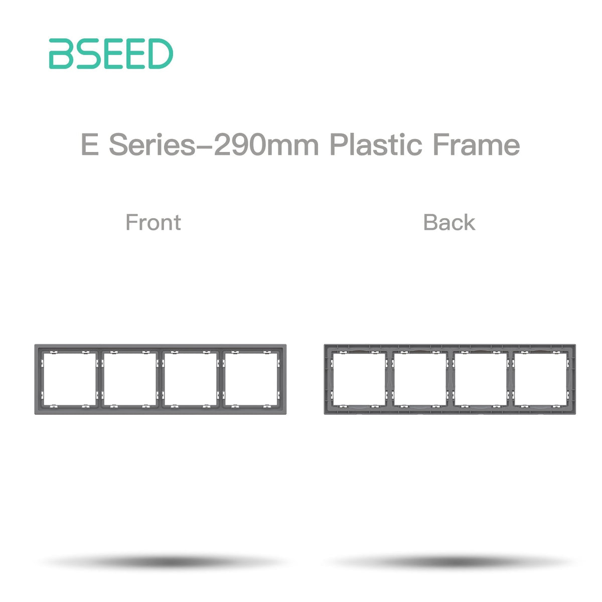 Grand Series DIY Part Customized free combinations Plastic Panels Grey Color Power Outlets & Sockets Bseedswitch 4 Slot Panel