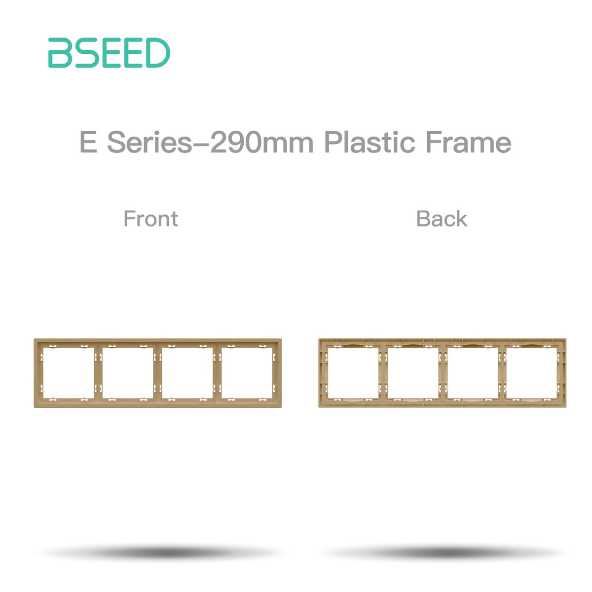 Grand Series DIY Part Customized free combinations Plastic Panels Gold Color Power Outlets & Sockets Bseedswitch 4 Slot Panel