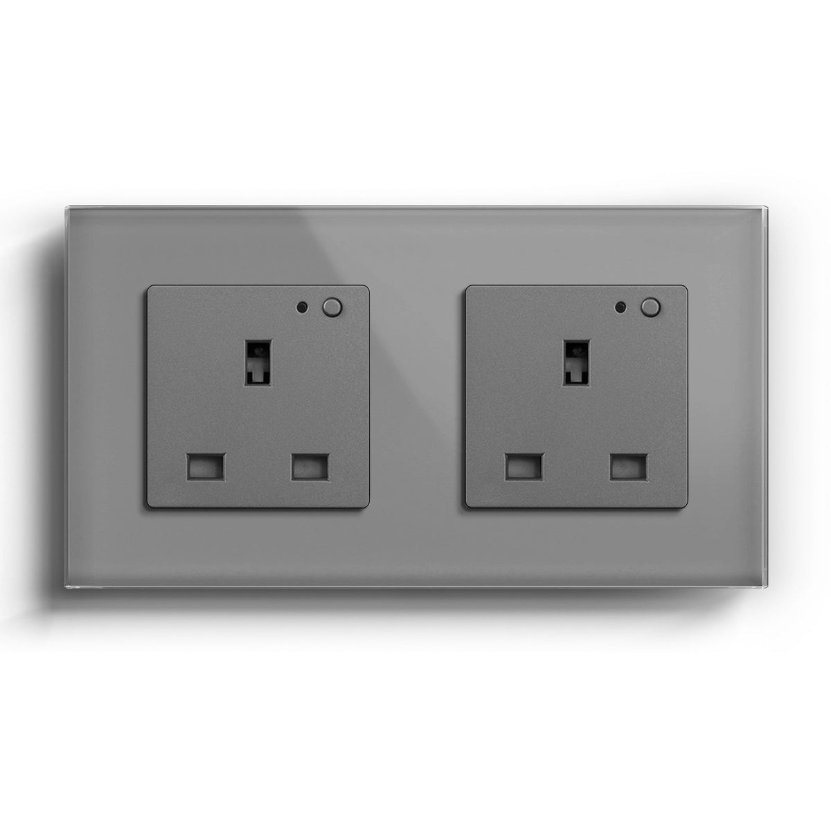 BSEED Smart WiFi UK Standards Wall Sockets Power Outlets & Sockets Bseedswitch grey Double