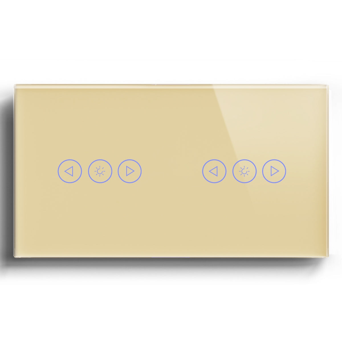Bseed WIFI Dimmer Switch Double Wall Touch Switch Light Switches Bseedswitch Gold
