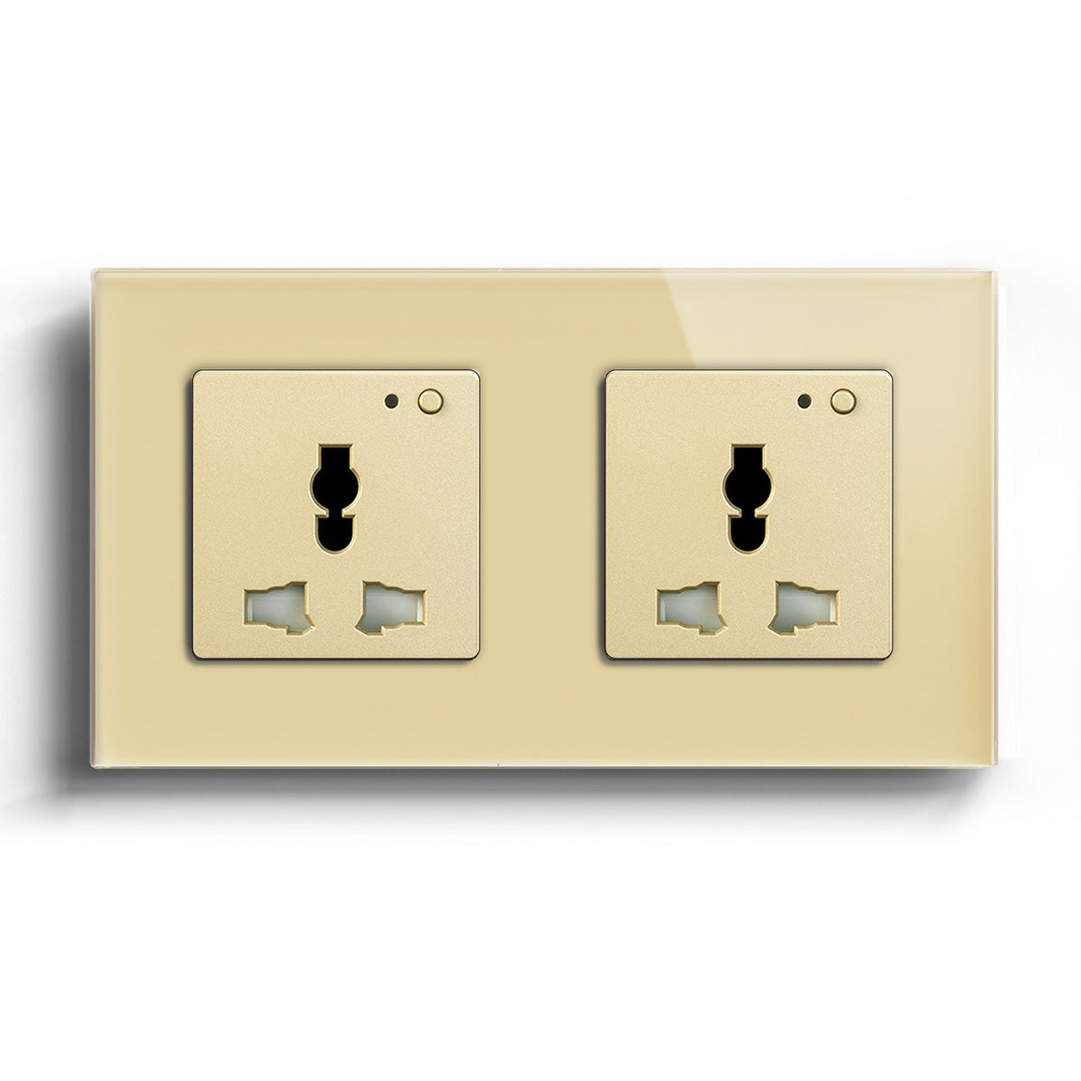 BSEED Smart WiFi Multi-Function Wall Sockets Power Outlets & Sockets Bseedswitch Gold Double