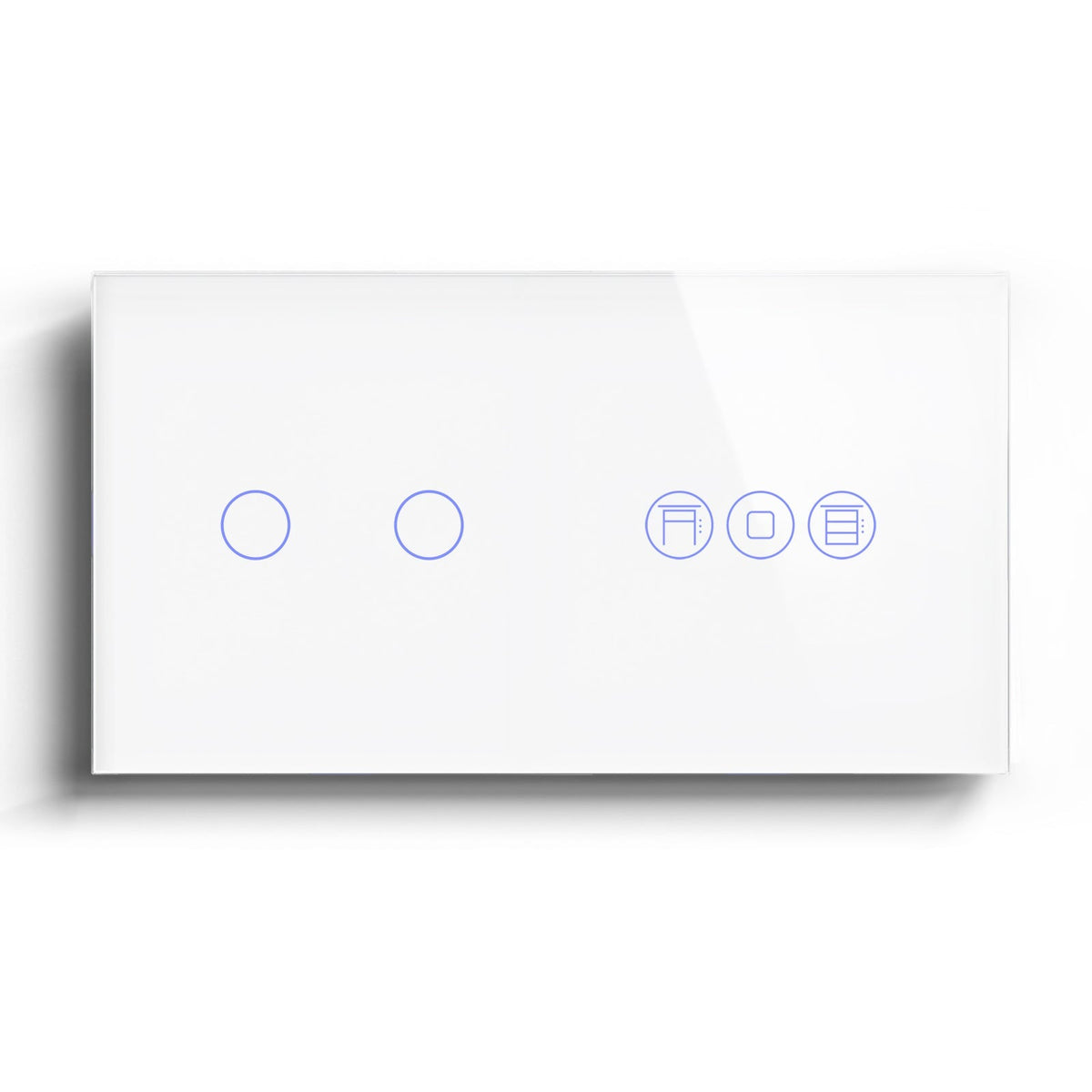 BSEED WiFi 1/2/3 Gang Switch 1/2/3 Way With Roller Shutter Switch Voice And APP Control Light Switches Bseedswitch White 2 Gang With Shutter Switch