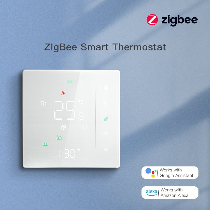 BSEED zigbee Touch LED integrated Screen Floor Heating Room Thermostat Controller Thermostats Bseedswitch 