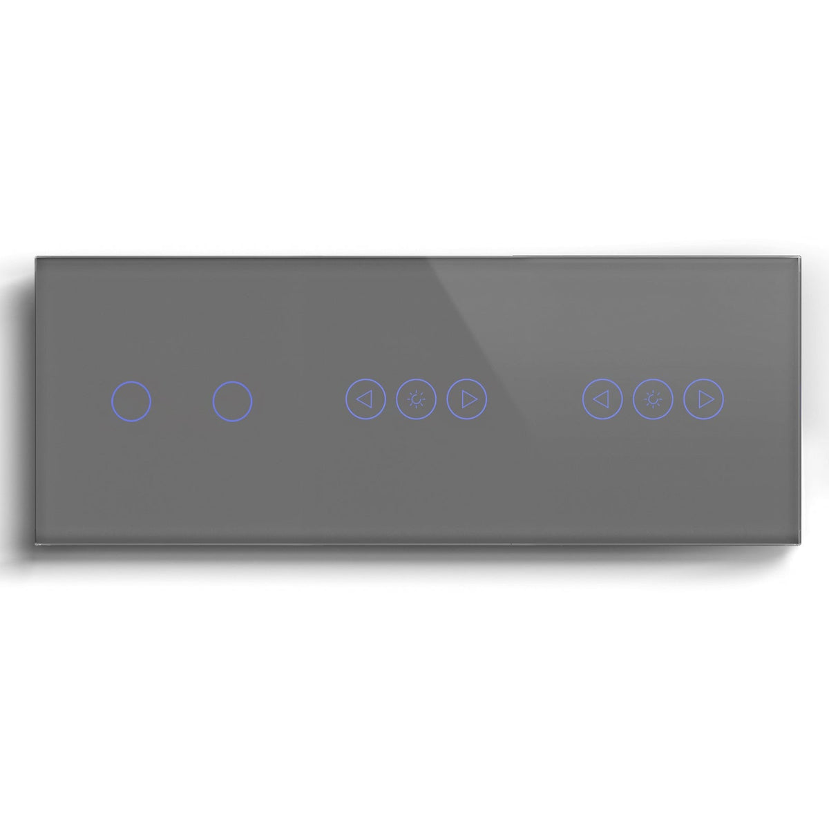 BSEED 1/2/3 Gang WiFi Switch With Double Dimmer Switch 228mm Light Switches Bseedswitch Grey 2Gang wifi switch+double dimmer switch
