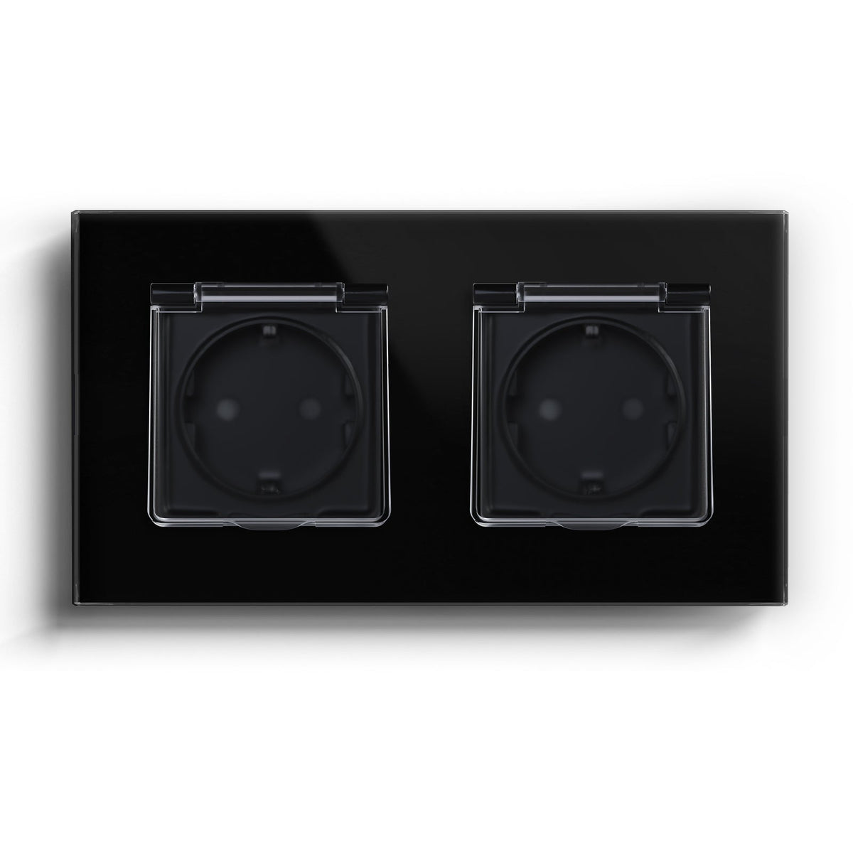 Bseed Waterproof Socket EU Standard Power Outlets & Sockets Bseedswitch Black Double