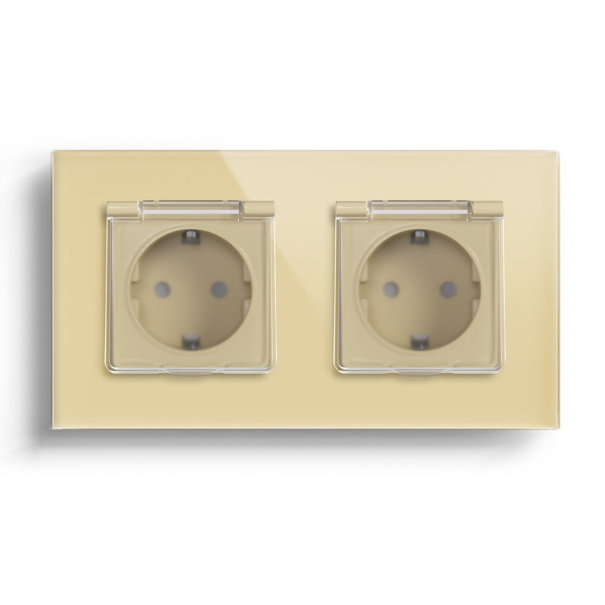 Bseed Waterproof Socket EU Standard Power Outlets & Sockets Bseedswitch Gold Double
