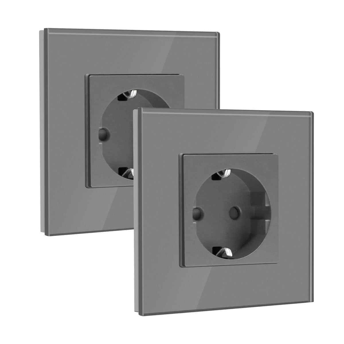 BSEED EU Wall Sockets Power Outlets Glass Panel 16A Multiple packaging Power Outlets & Sockets Bseedswitch