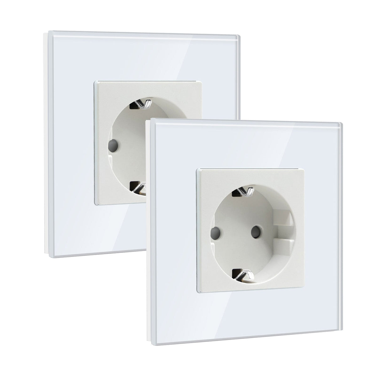BSEED EU Wall Sockets Power Outlets Glass Panel 16A Multiple packaging Power Outlets & Sockets Bseedswitch