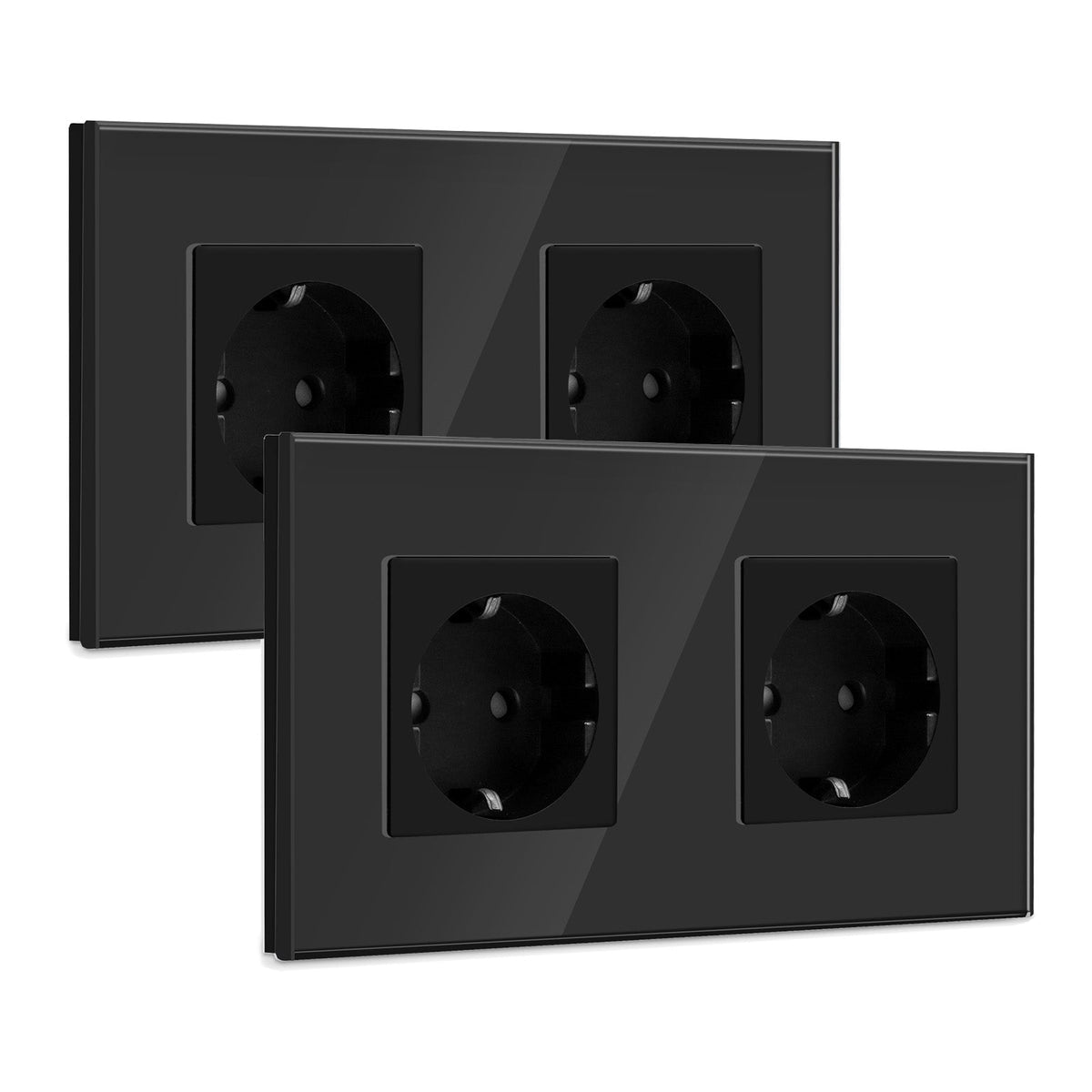 BSEED EU Wall Sockets Power Outlets Glass Panel 16A Multiple packaging Power Outlets & Sockets Bseedswitch