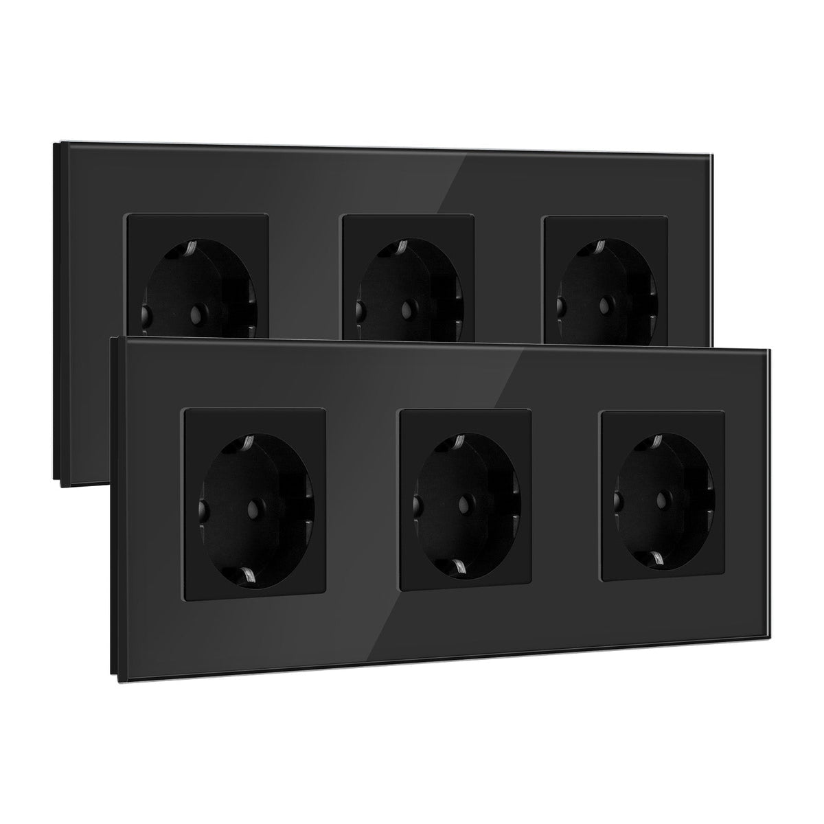 BSEED EU Wall Sockets Power Outlets Glass Panel 16A Multiple packaging Power Outlets & Sockets Bseedswitch