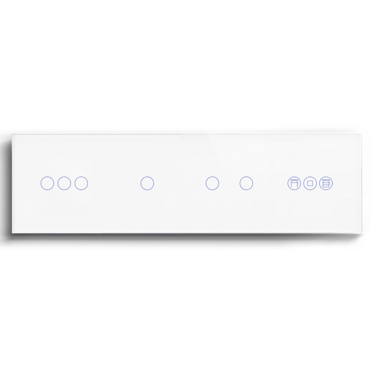 BSEED triple 1/2/3 Gang WiFi Switch With Roller Shutter Switch 299mm Light Switches Bseedswitch White 3Gang +1Gang+2Gang+Shutter Switch