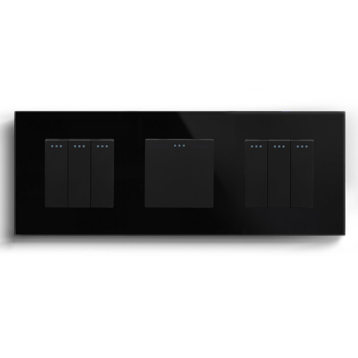 Bseed Mechanical Button Light Switch 1way Switch 228mm Light Switches Bseedswitch Black 3Gang+1Gang+3Gang