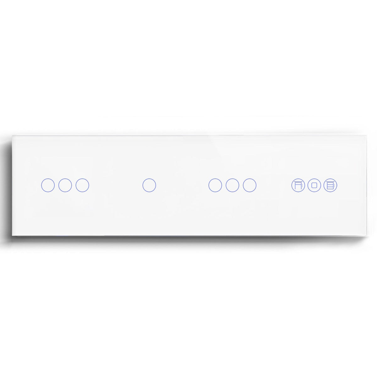 BSEED triple 1/2/3 Gang WiFi Switch With Roller Shutter Switch 299mm Light Switches Bseedswitch White 3Gang +1Gang+3Gang+Shutter Switch