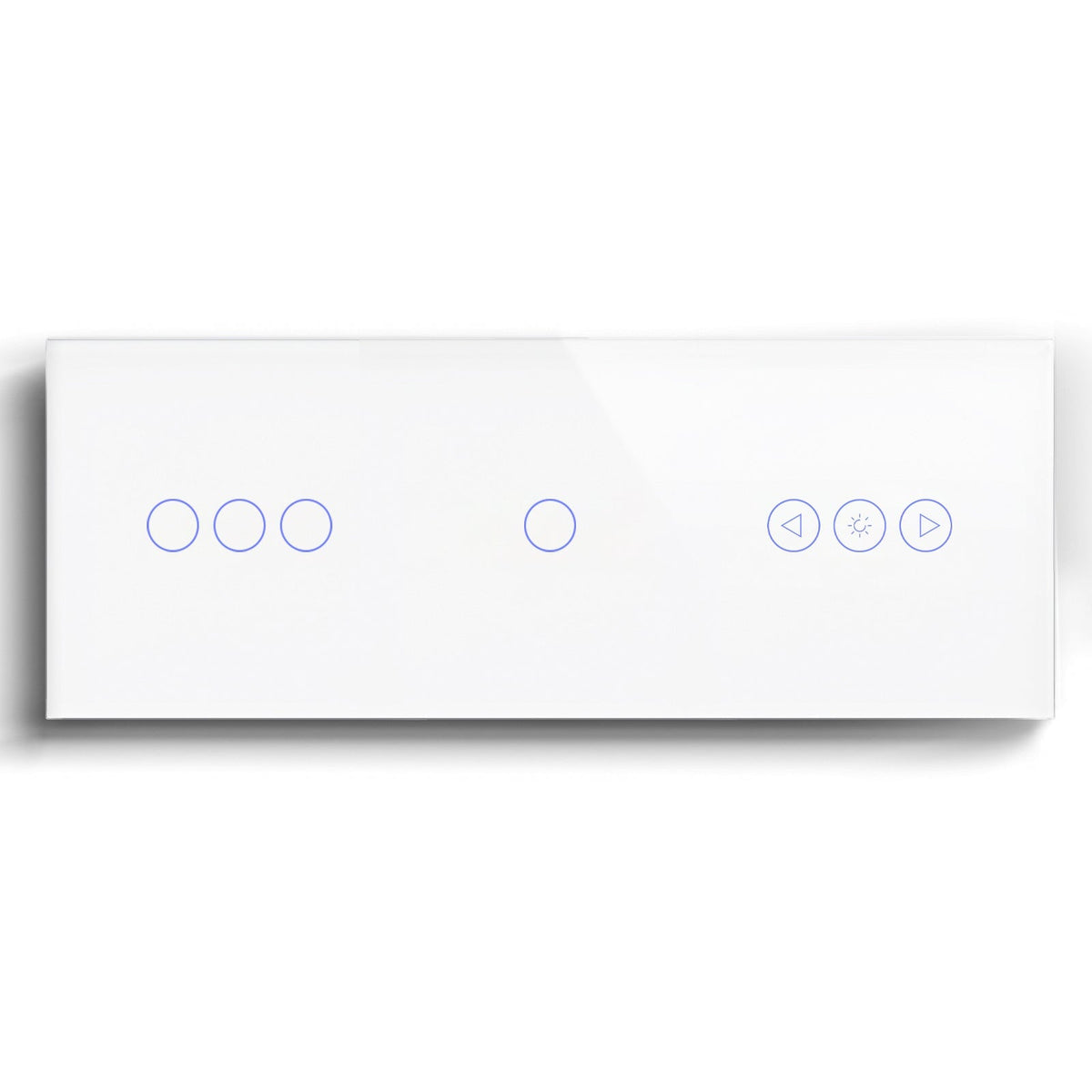 BSEED Double 1Gang zigbee Switch With zigbee dimmer Switch 228mm Light Switches Bseedswitch White 3Gang+1Gang+Dimmer Switch