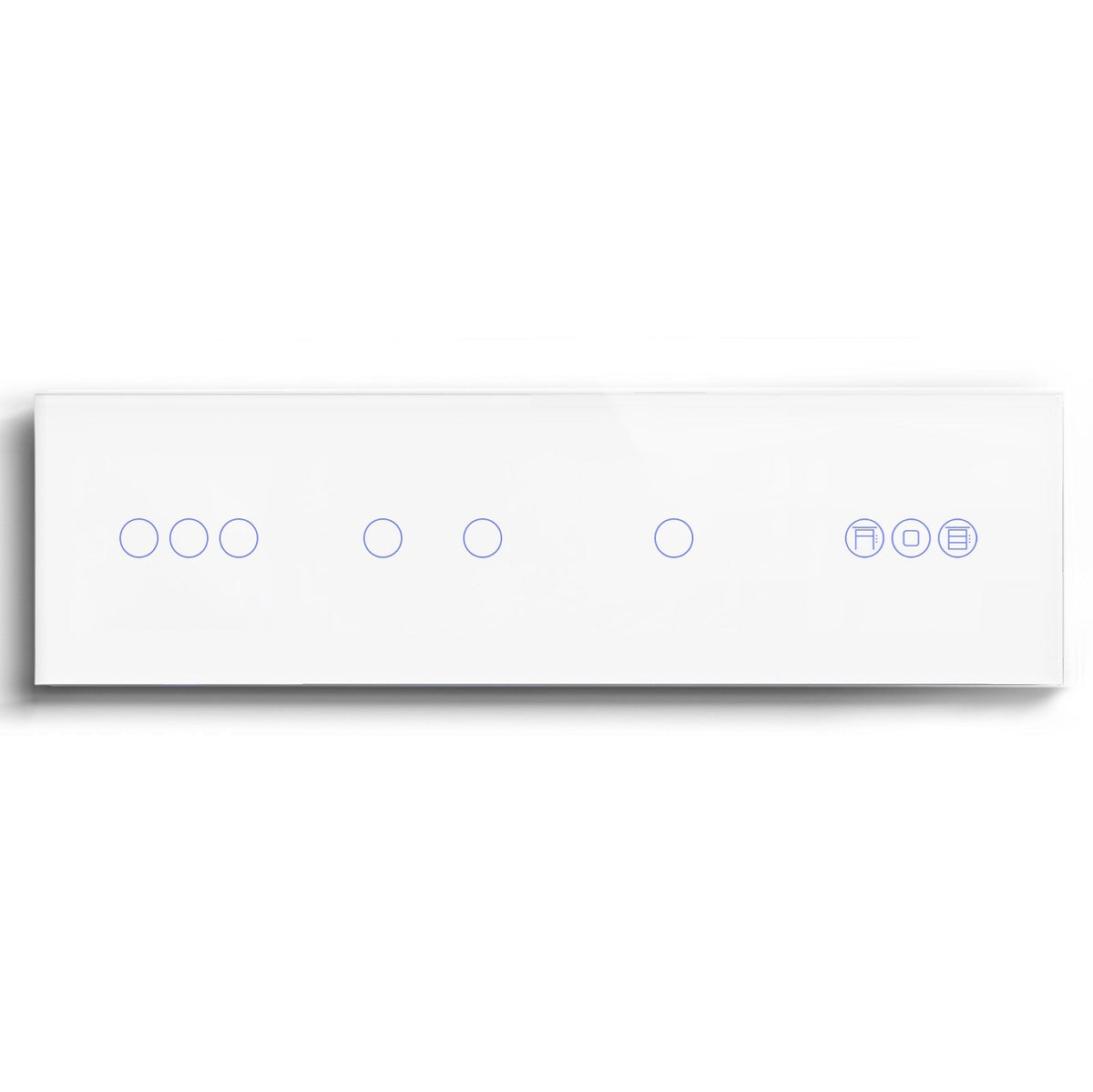 BSEED triple 1/2/3 Gang WiFi Switch With Roller Shutter Switch 299mm Light Switches Bseedswitch White 3Gang +2Gang+1Gang+Shutter Switch