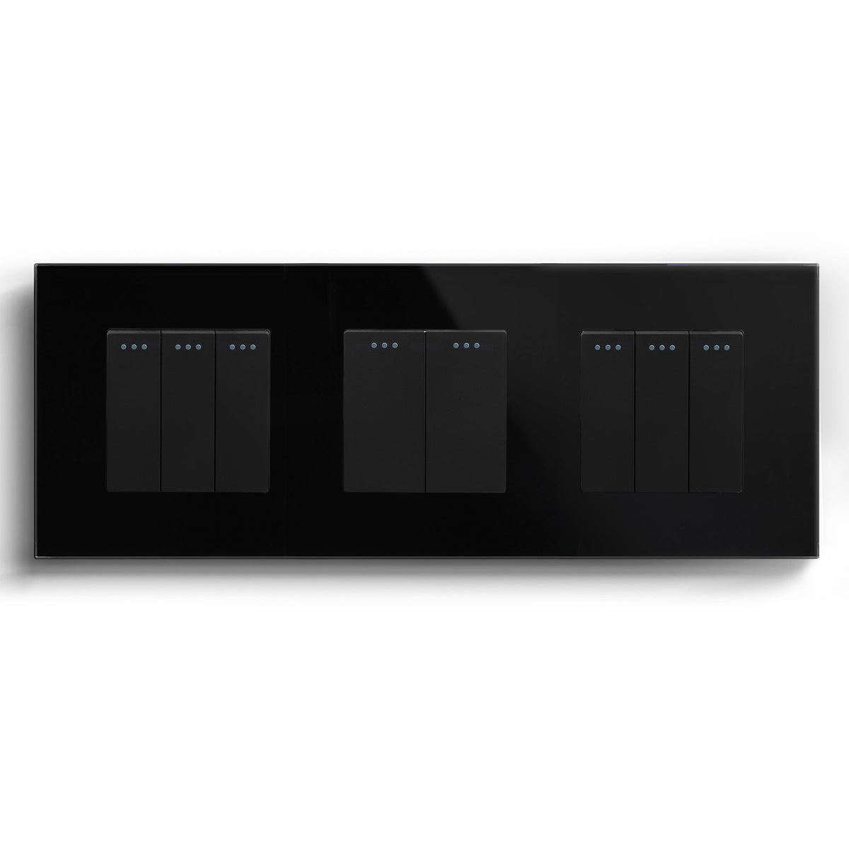 Bseed Mechanical Button Light Switch 1way Switch 228mm Light Switches Bseedswitch Black 3Gang+2Gang+3Gang