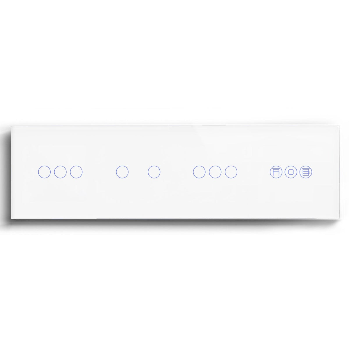 BSEED triple 1/2/3 Gang WiFi Switch With Roller Shutter Switch 299mm Light Switches Bseedswitch White 3Gang +2Gang+3Gang+Shutter Switch