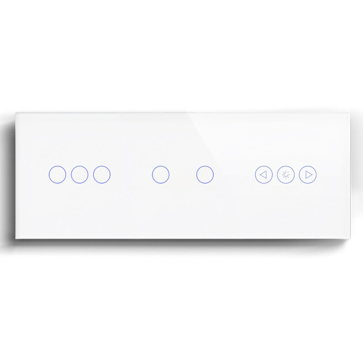 BSEED Double 1Gang zigbee Switch With zigbee dimmer Switch 228mm Light Switches Bseedswitch White 3Gang+2Gang+Dimmer Switch