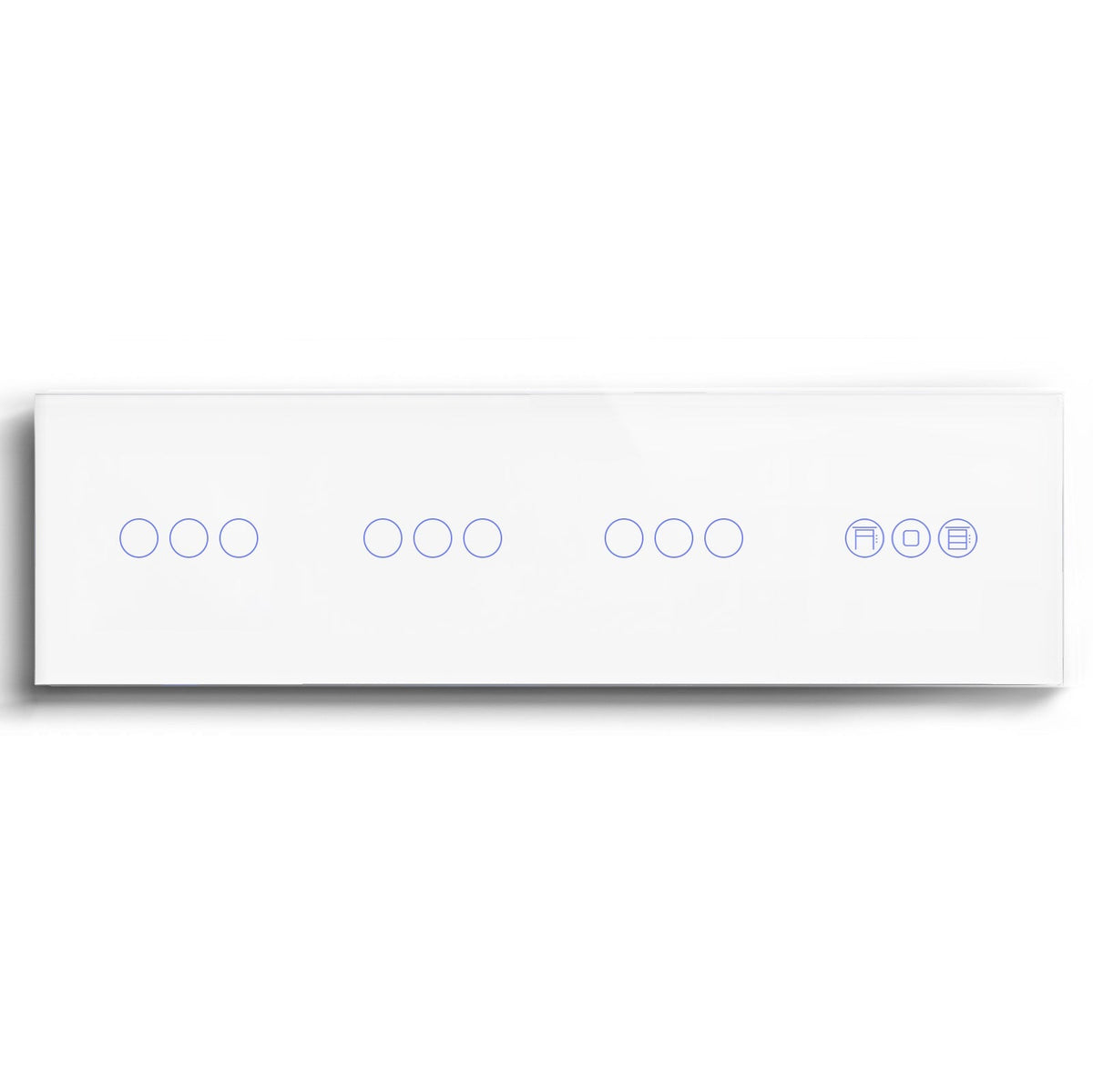 BSEED triple 1/2/3 Gang WiFi Switch With Roller Shutter Switch 299mm Light Switches Bseedswitch White 3Gang +3Gang+3Gang+Shutter Switch