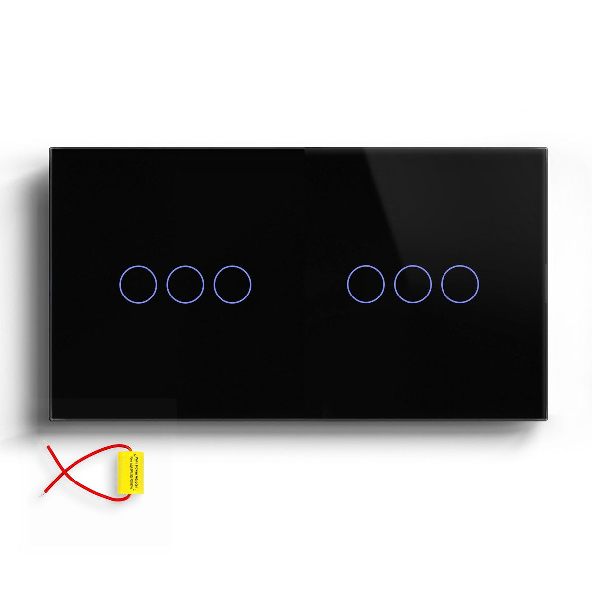 BSEED Single Line Wifi Light Switch Double 1/2/3Gang Smart Switch Wireless Wifi Switch 157mm Light Switches Bseedswitch Black 3Gang+ 3Gang