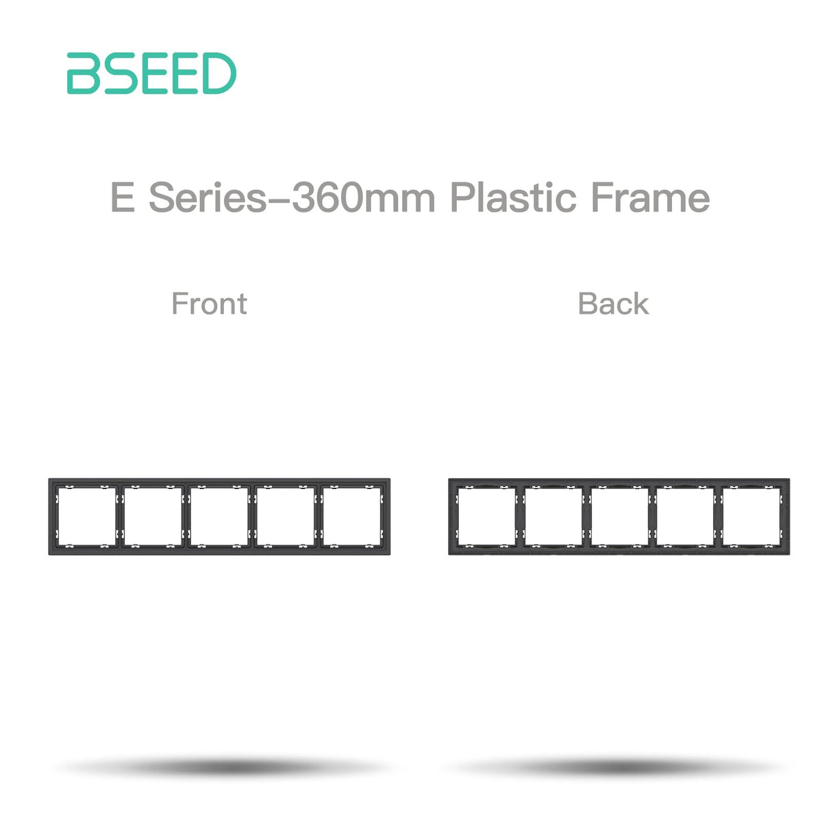 Grand Series DIY Part Customized free combinations Plastic Panels Black Color Power Outlets & Sockets Bseedswitch 5 Slot Panel