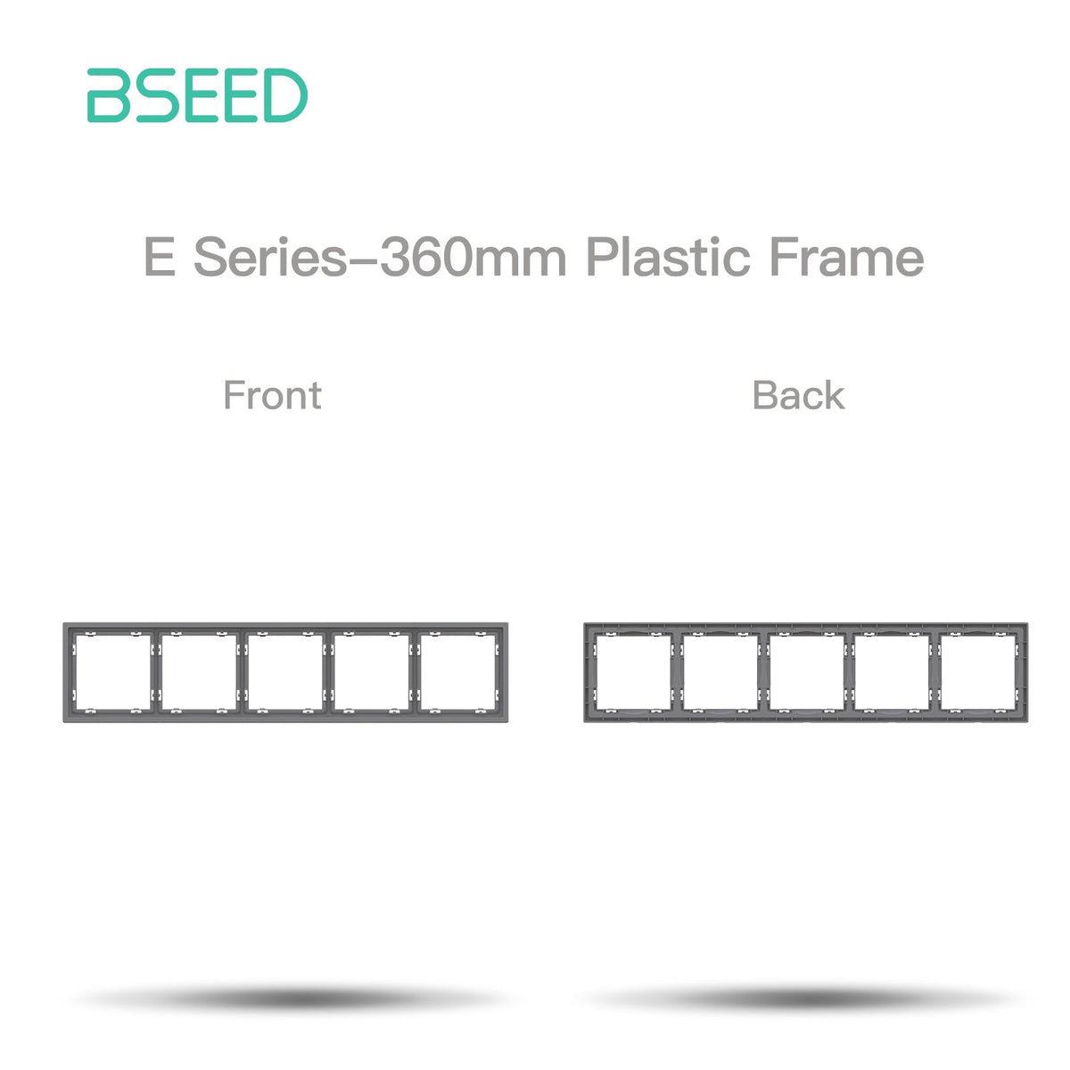 Grand Series DIY Part Customized free combinations Plastic Panels Grey Color Power Outlets & Sockets Bseedswitch 5 Slot Panel