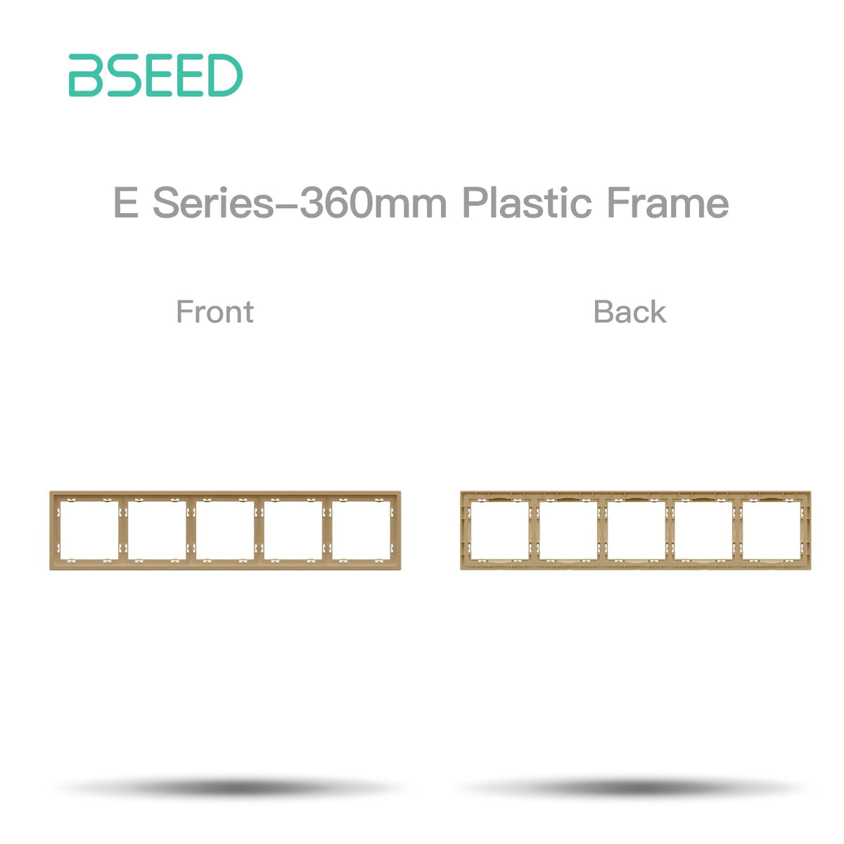 Grand Series DIY Part Customized free combinations Plastic Panels Gold Color Power Outlets & Sockets Bseedswitch 5 Slot Panel