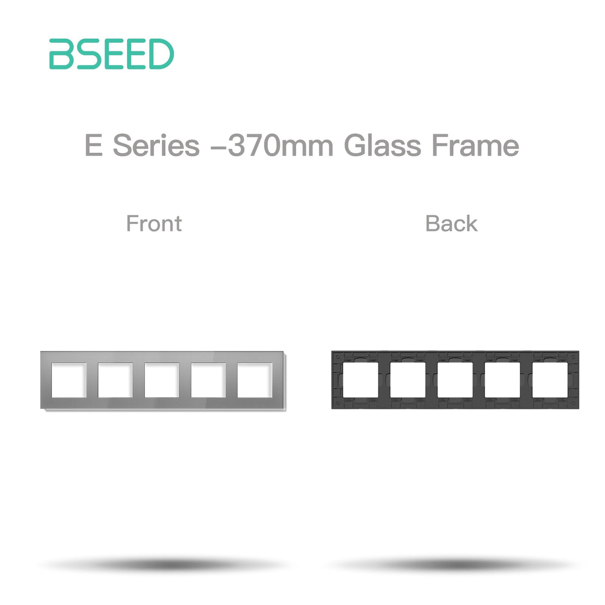 Click Series DIY Part Customized Free Combinations Smart Wifi Switch Socket Insert Grey Color Crystal Glass Panel Light Switches Bseedswitch 5 Slot Panel