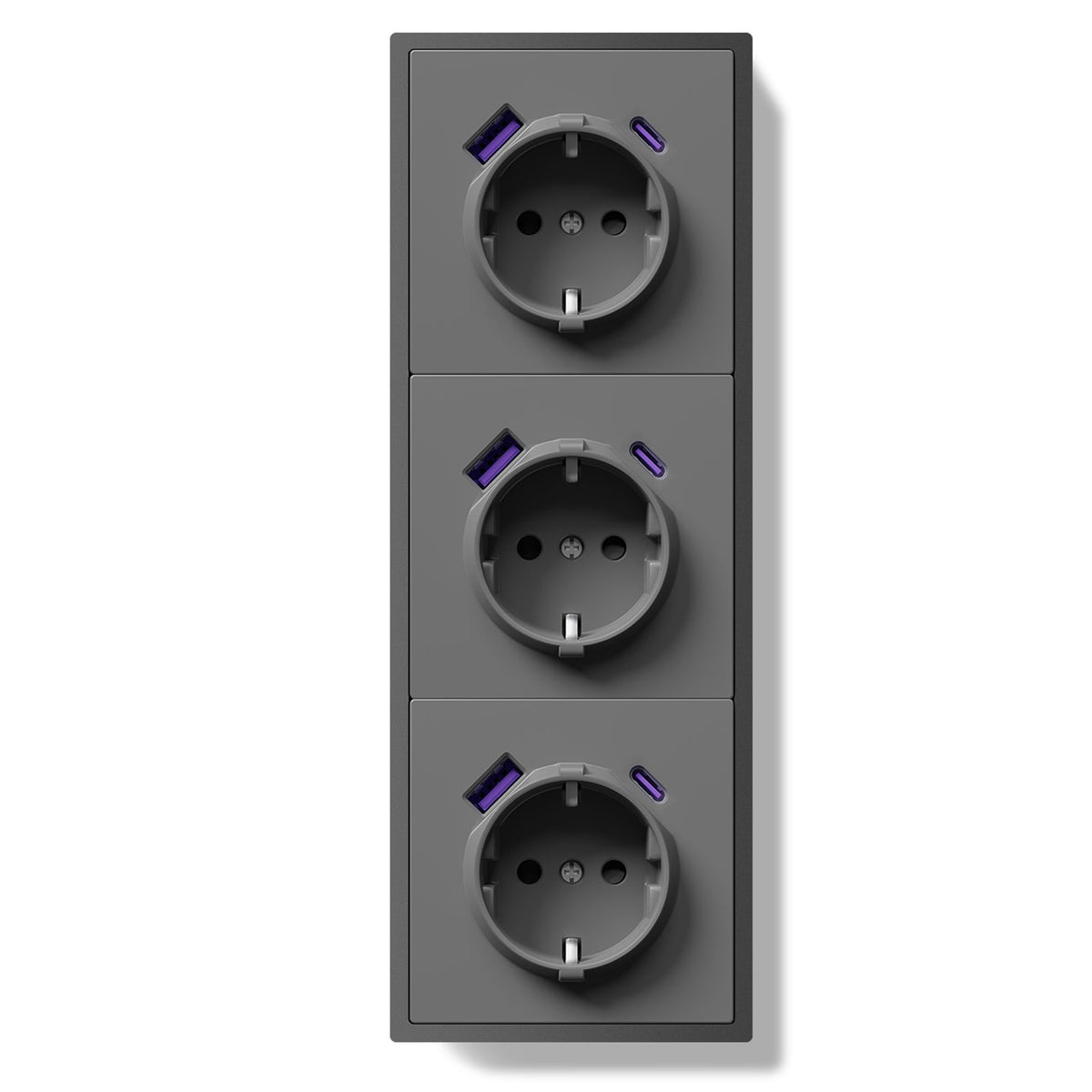 20W Eu Socket With USB&C With Clamping Technique Power Outlets & Sockets Bseedswitch