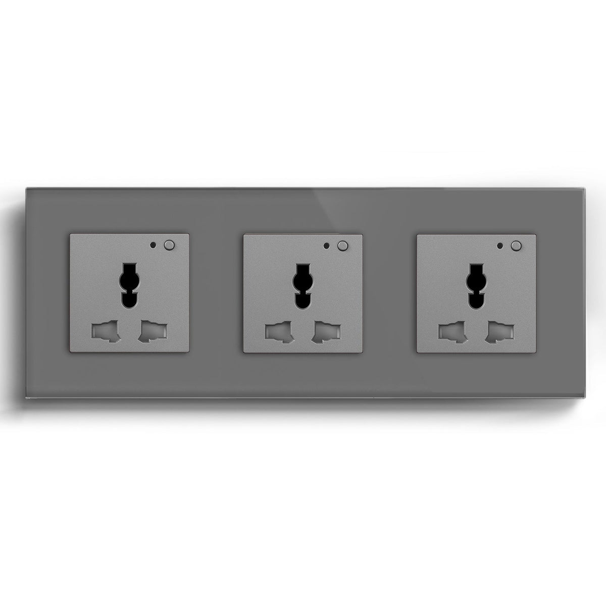 BSEED Smart WiFi Multi-Function Wall Sockets Power Outlets & Sockets Bseedswitch Grey Triple