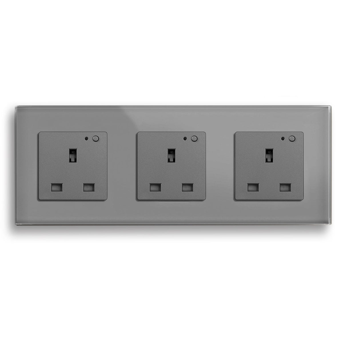BSEED Smart WiFi UK Standards Wall Sockets Power Outlets & Sockets Bseedswitch grey Triple