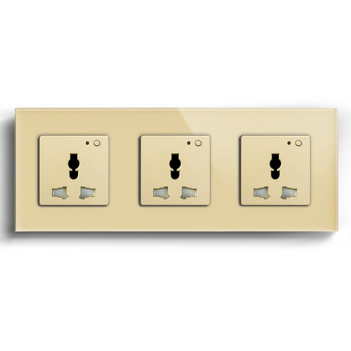 BSEED Smart WiFi Multi-Function Wall Sockets Power Outlets & Sockets Bseedswitch Gold Triple