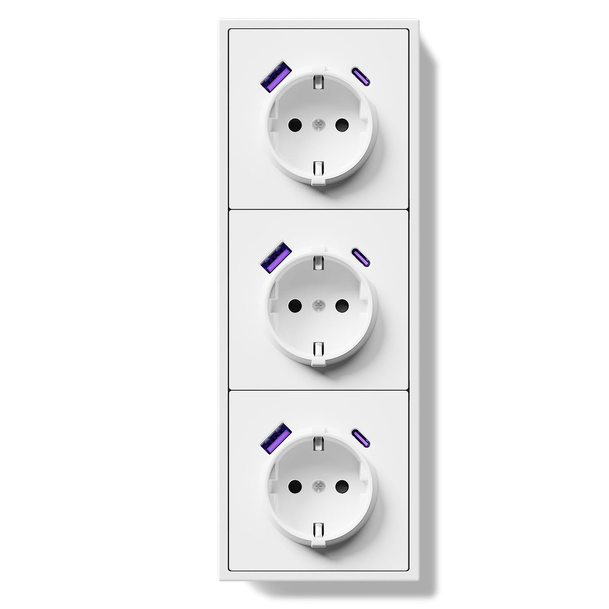 20W Eu Socket With USB&C With Clamping Technique Power Outlets & Sockets Bseedswitch