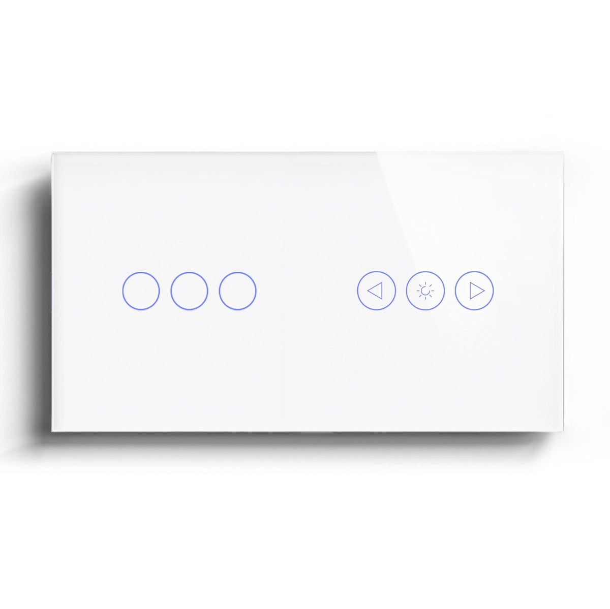 Bseed Zigbee 1/2/3 gang switch with Touch Light Dimmer Smart Switch Light Switches Bseedswitch White 3Gang