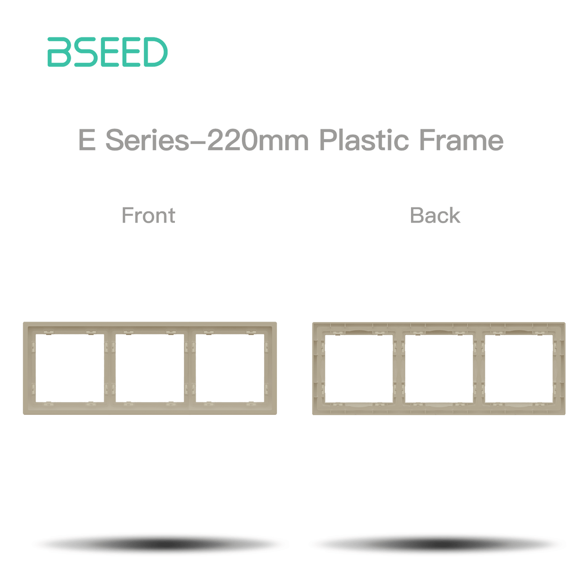Grand Series DIY Part Customized free combinations Plastic Panels Cashmere color Power Outlets & Sockets Bseedswitch 3 Slot Panel
