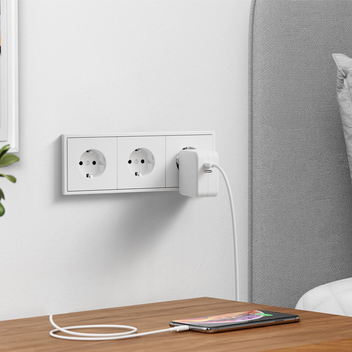 Grand Series DIY Part Customized free combinations Plastic Panels White Color Power Outlets & Sockets Bseedswitch