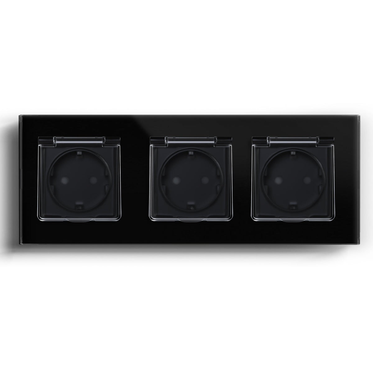Bseed Waterproof Socket EU Standard Power Outlets & Sockets Bseedswitch Black Triple