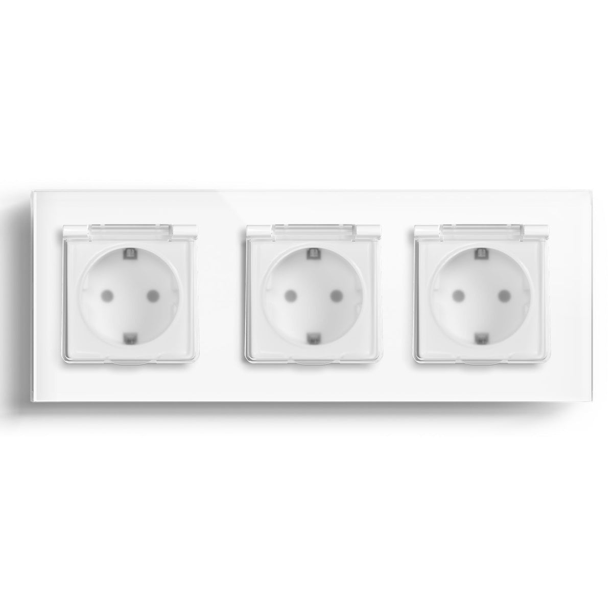 Bseed Waterproof Socket EU Standard Power Outlets & Sockets Bseedswitch White Triple