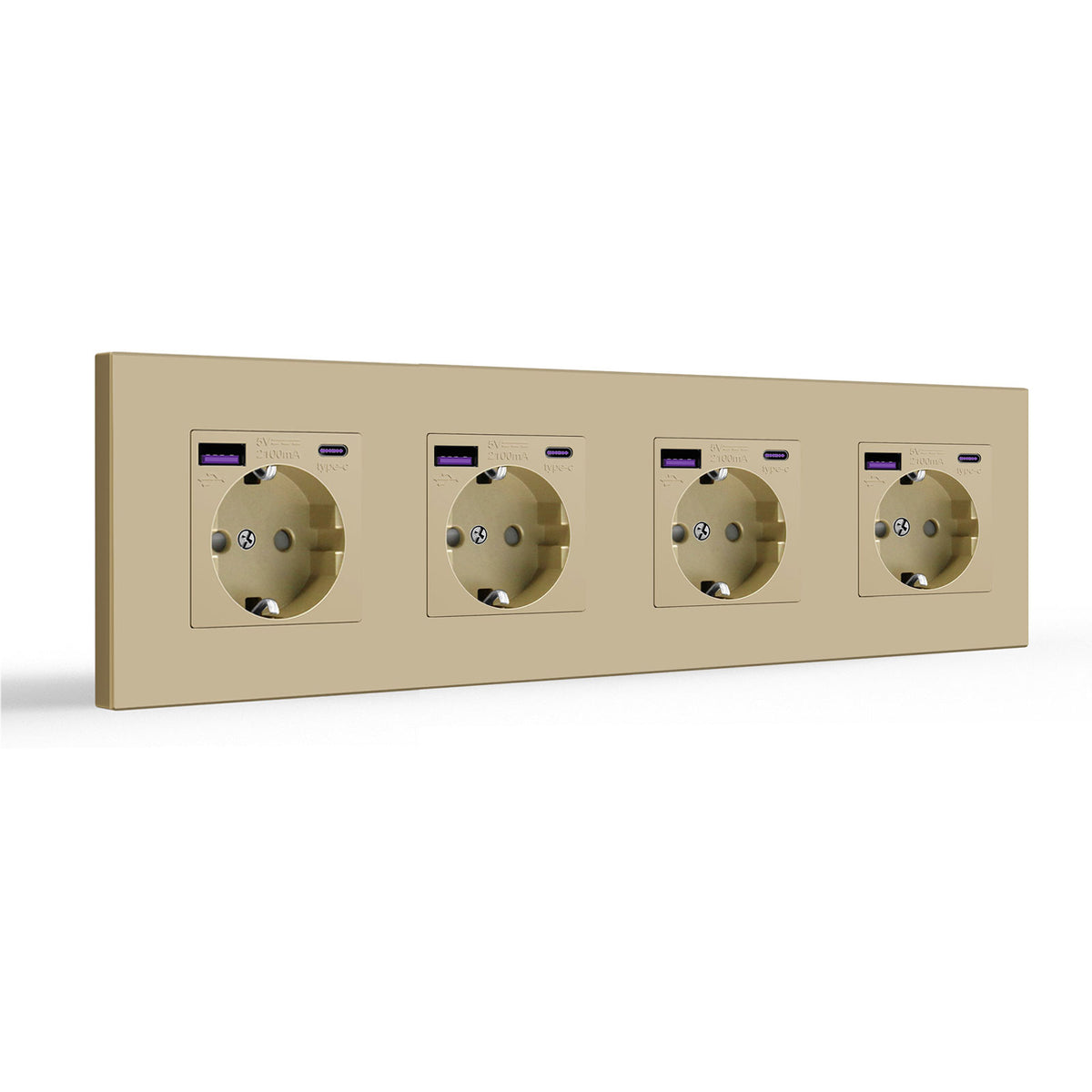 BSEED EU sockets with 20W PD Fast Charge Type-C Interface Outlet Wall Socket