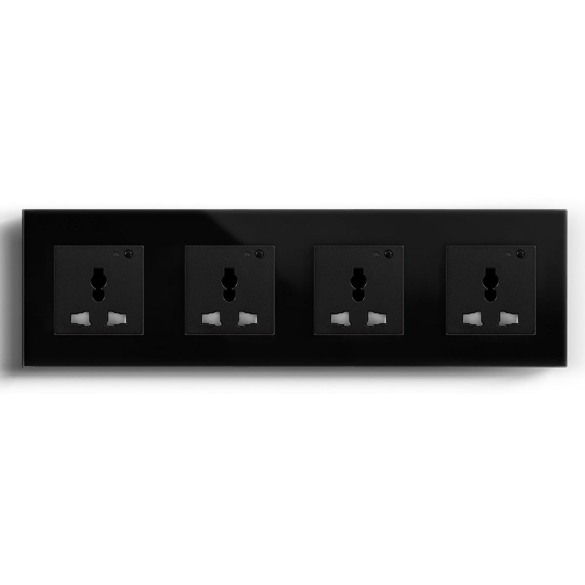 BSEED Smart WiFi Multi-Function Wall Sockets Power Outlets & Sockets Bseedswitch Black Quadruple