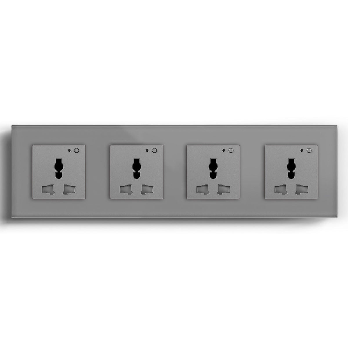 BSEED Smart WiFi Multi-Function Wall Sockets Power Outlets & Sockets Bseedswitch Grey Quadruple