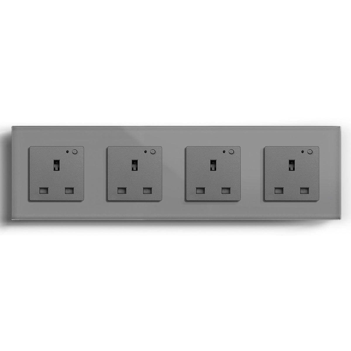 BSEED Smart WiFi UK Standards Wall Sockets Power Outlets & Sockets Bseedswitch grey Quadruple