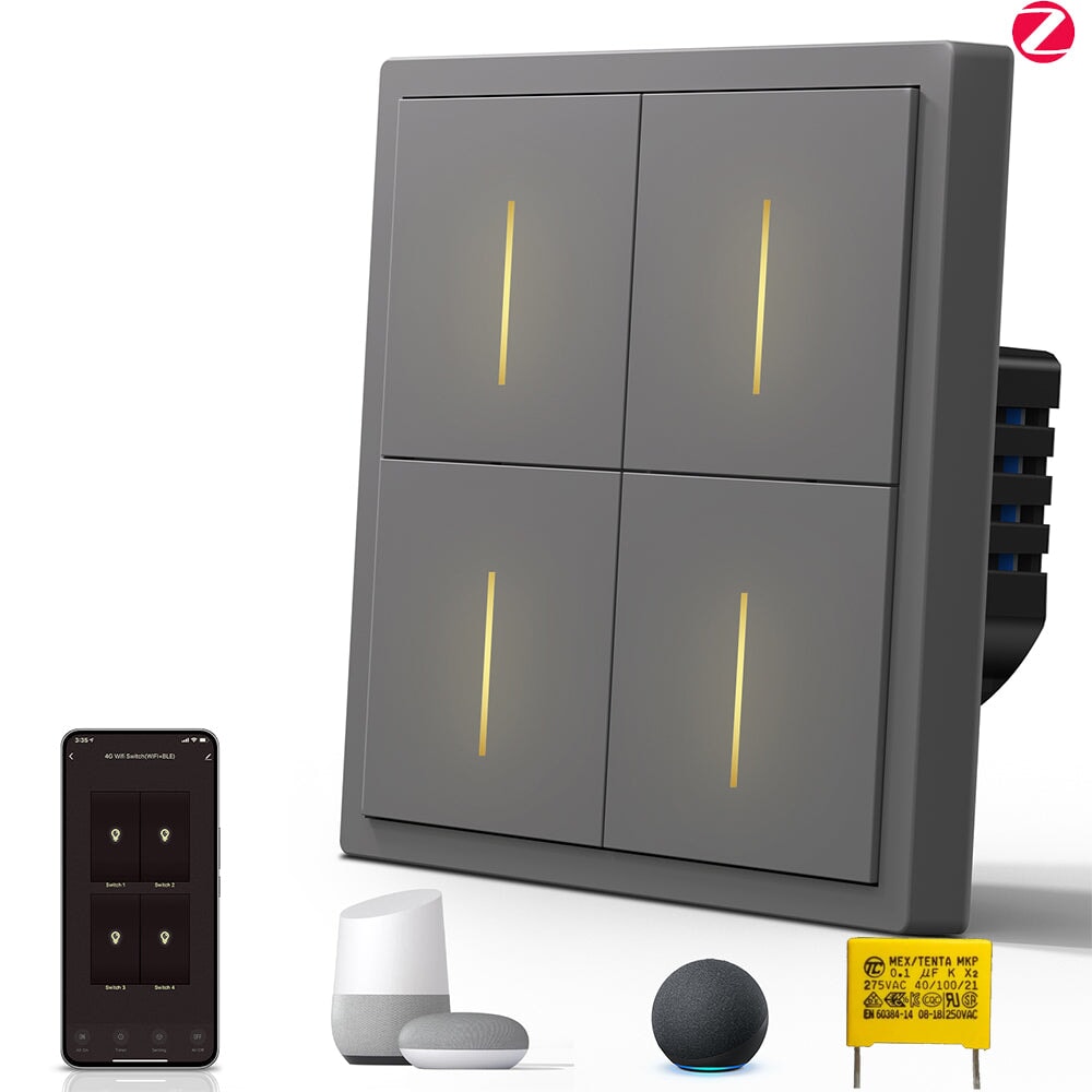 Interruptor Inteligente BSEED Serie Scale Zigbee (Sin Neutro) Interruptores de Luz Bseedswitch