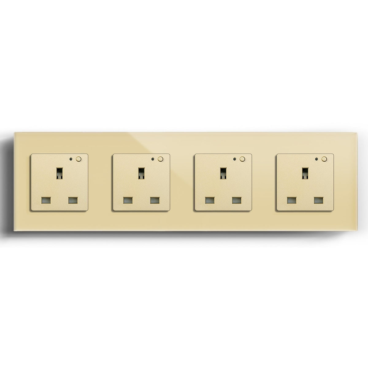 BSEED Smart WiFi UK Standards Wall Sockets Power Outlets & Sockets Bseedswitch gold Quadruple