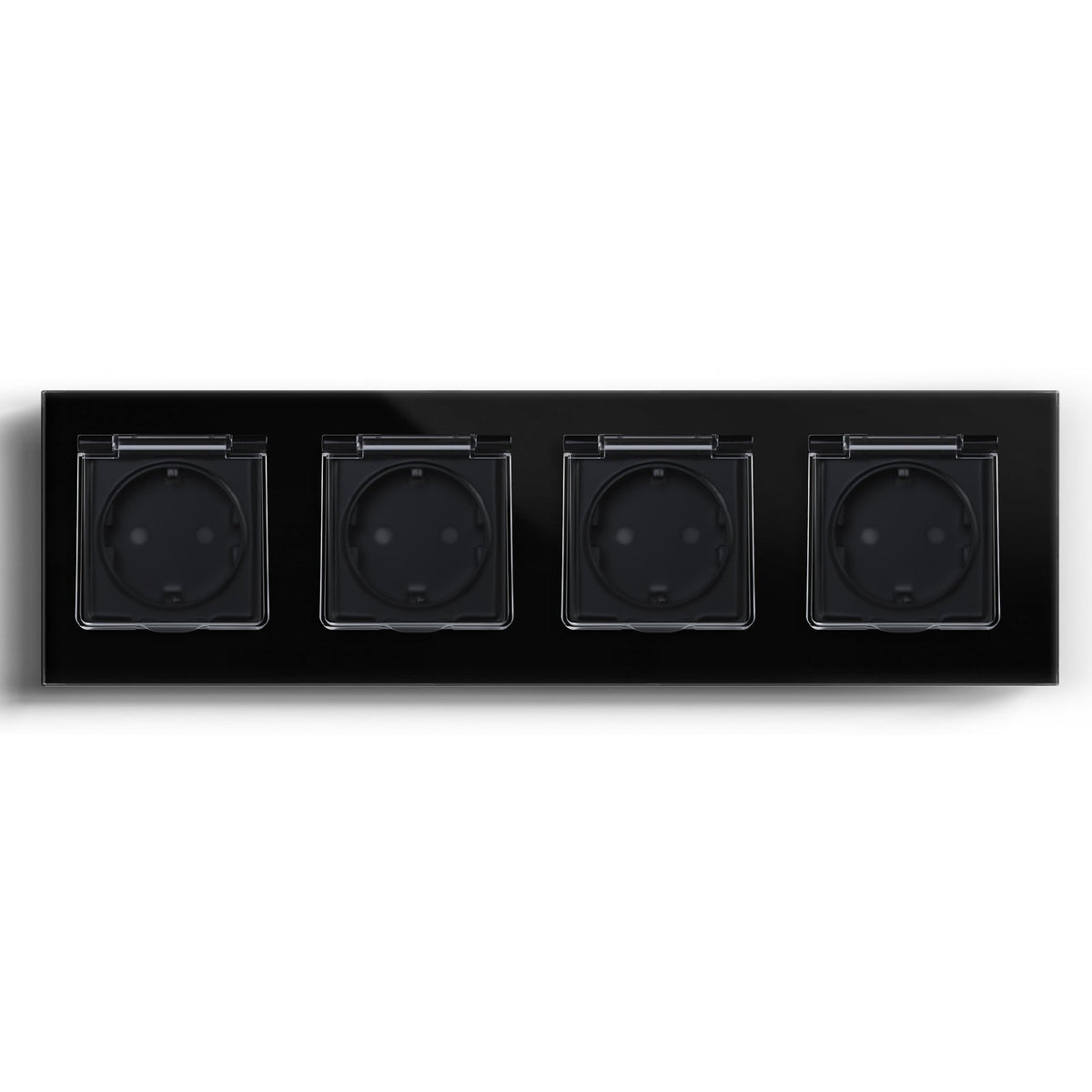Bseed Waterproof Socket EU Standard Power Outlets & Sockets Bseedswitch Black Quadruple